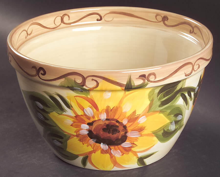 Sunny (Hand Painted) 9" Mixing Bowl by Tabletops Unlimited-1