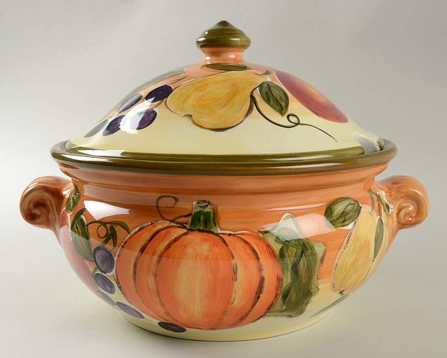 Harvest Tureen &  Lid by Tabletops Unlimited-1