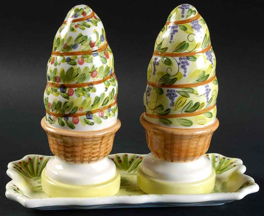 Ma Maison (3 Pc) Salt & Pepper Tray Set by Tabletops Unlimited-1