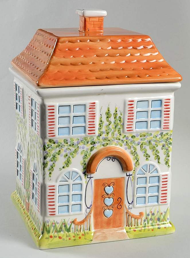 Ma Maison Medium Canister & Lid by Tabletops Unlimited-1
