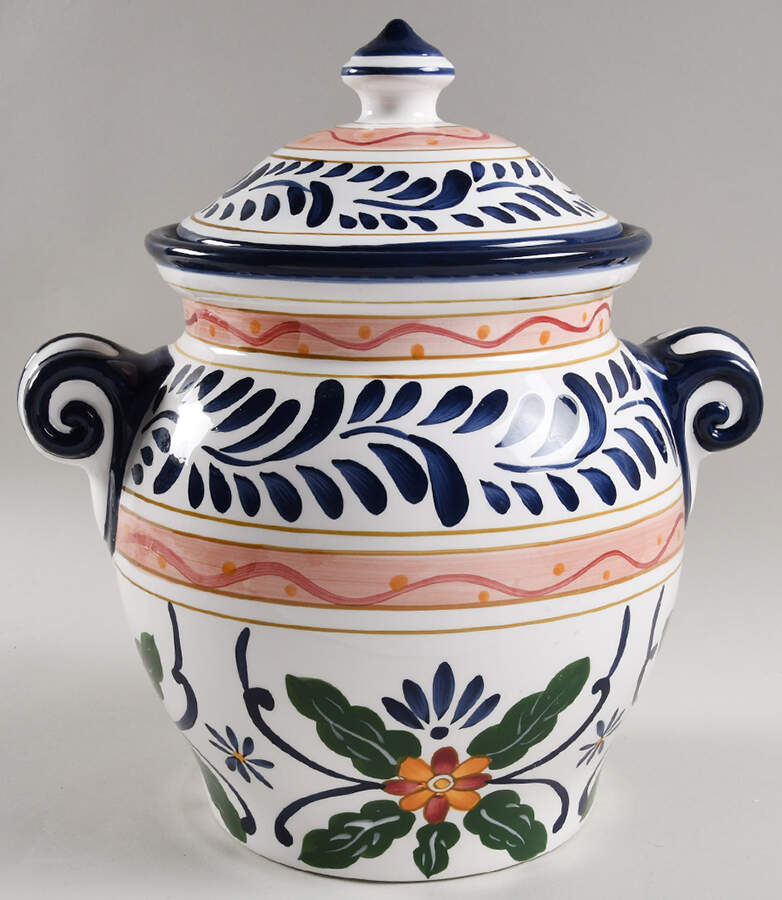 Talavera Cookie Jar & Lid by Tabletops Unlimited-1