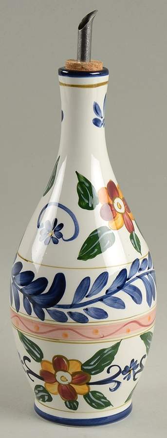 Talavera Oil Jar & Drizzle Spout by Tabletops Unlimited-1