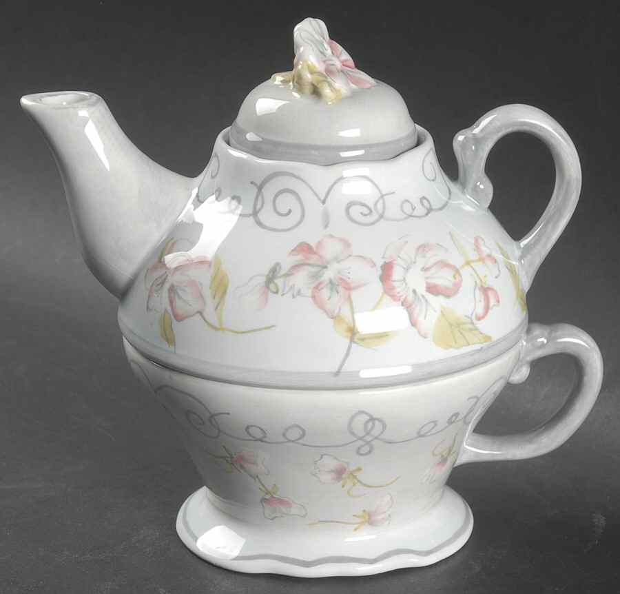 Georgette Individual Teapot & Lid with Cup by Tracy Porter-1