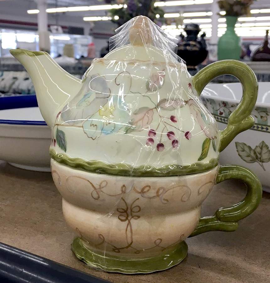 Julianna Individual Teapot & Lid with Cup by Tracy Porter-1