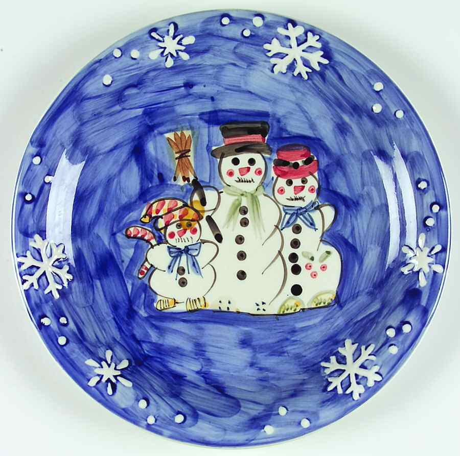 Snow Family Dinner Plate by Tabletops Unlimited-1
