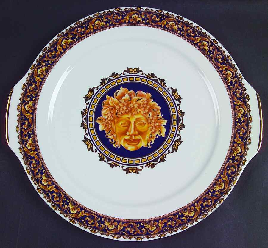 Bacchus Handled Cake Plate by T Limoges-1