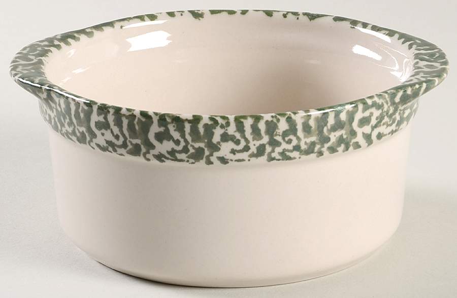 Hearts Green Individual Casserole No Lid by Tienshan-1