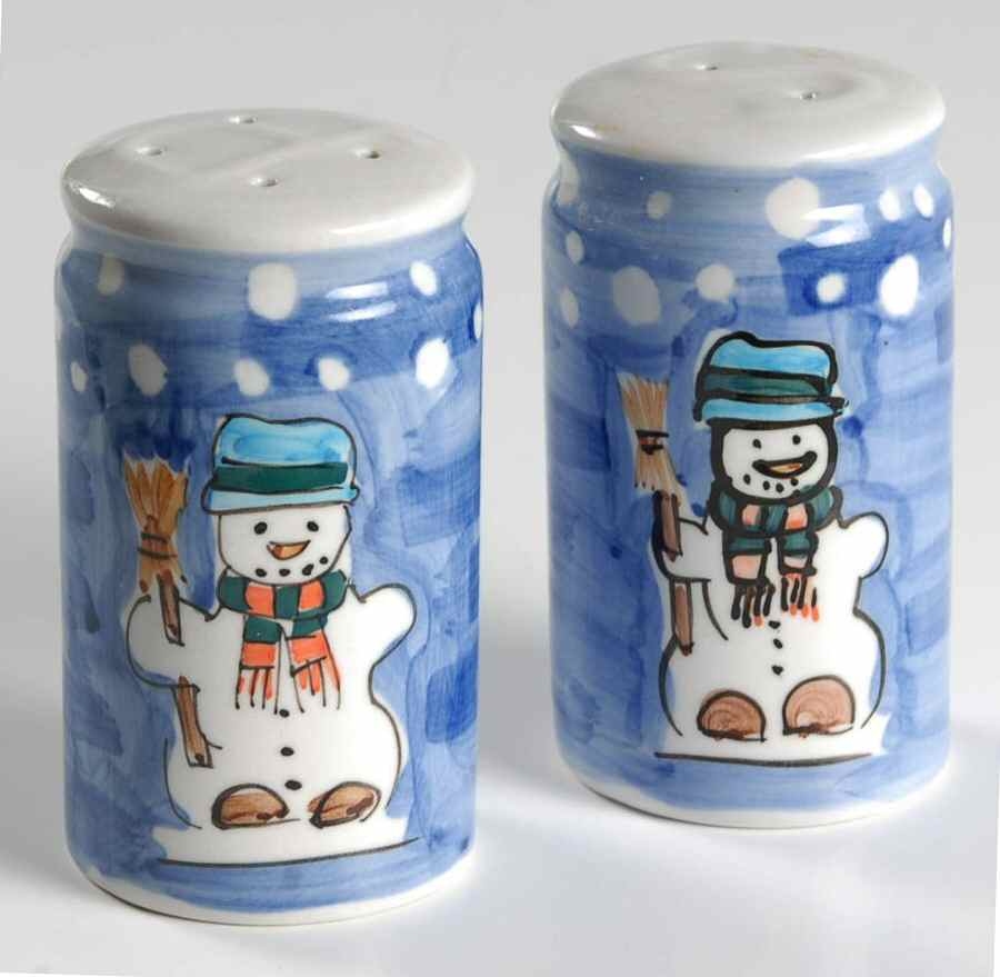 Let It Snow Salt & Pepper Set by Tabletops Unlimited-1