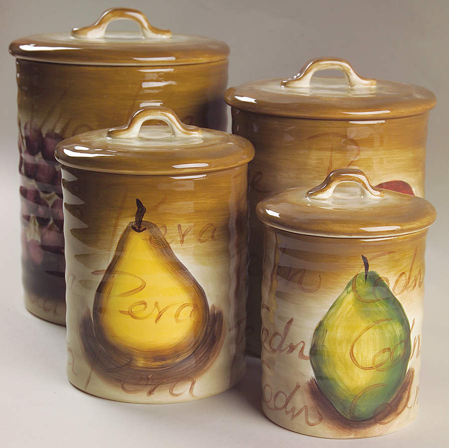 Fruition (4 Piece) Canister Set (Box Set) by Tabletops Unlimited-1