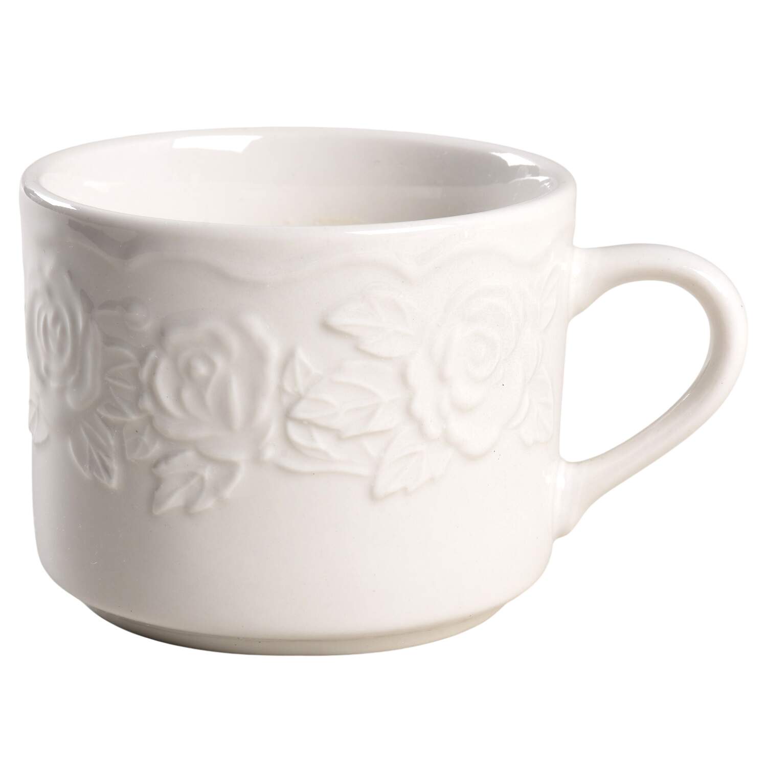 French Rose Flat Cup by Tabletops Unlimited-1