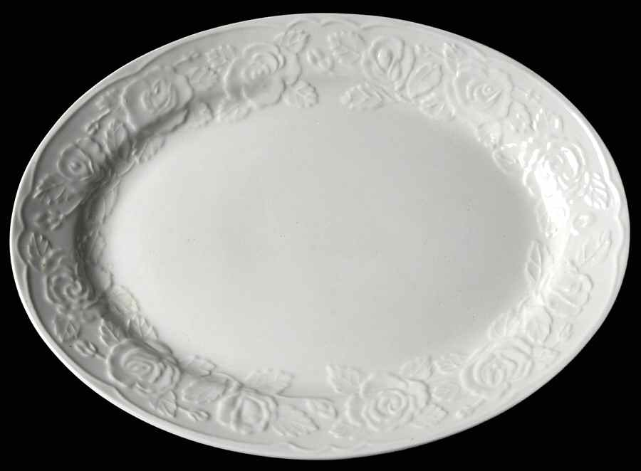 French Rose 13" Oval Serving Platter by Tabletops Unlimited-1