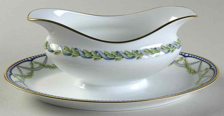 Federal Gravy Boat with Attached Underplate by Tiffany-1