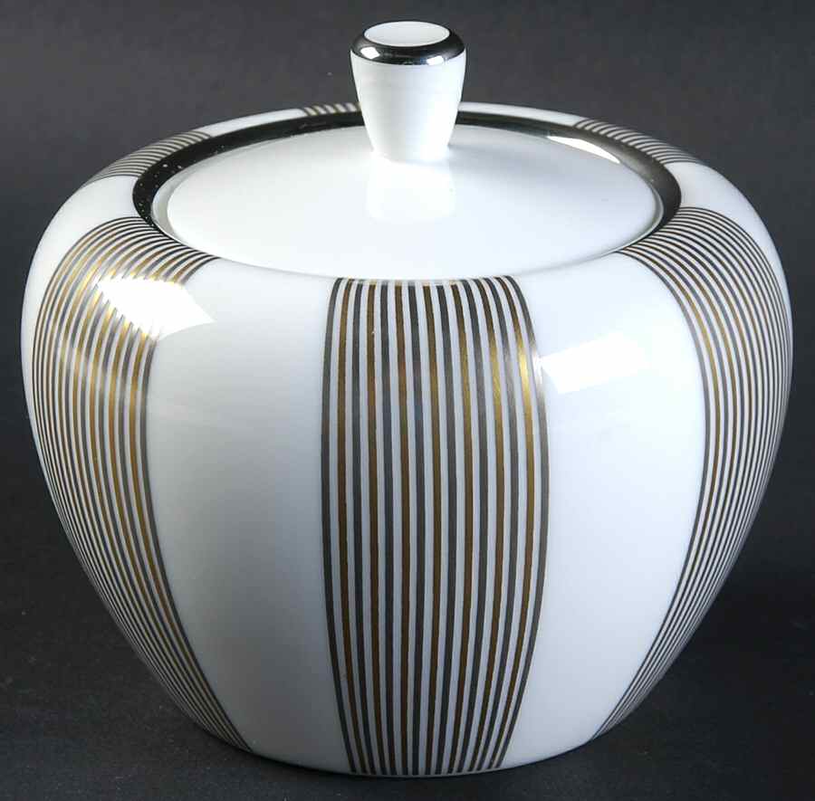Palladium Sugar Bowl & Lid by Tiffany-1