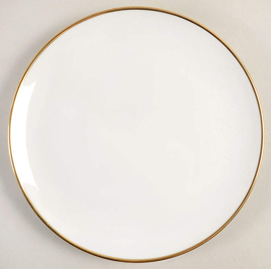 Palladium Band (Gold Trim) Salad/Dessert Plate by Tiffany-1
