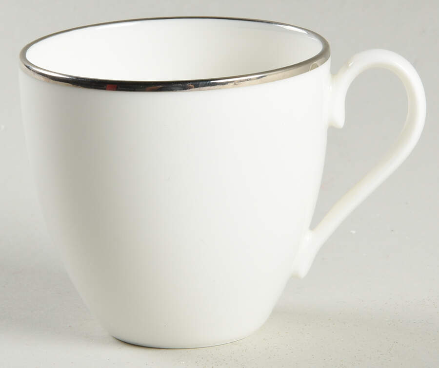Palladium Band (Platinum Trim) Flat Demitasse Cup by Tiffany-1