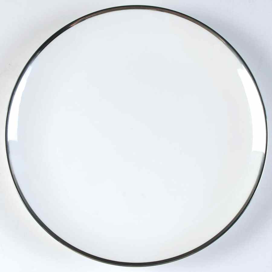 Palladium Band (Platinum Trim) Dinner Plate by Tiffany-1