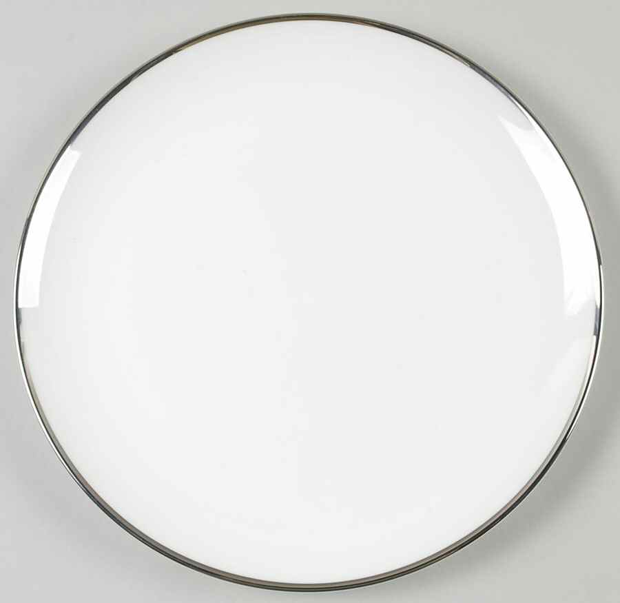 Palladium Band (Platinum Trim) Salad/Dessert Plate by Tiffany-1