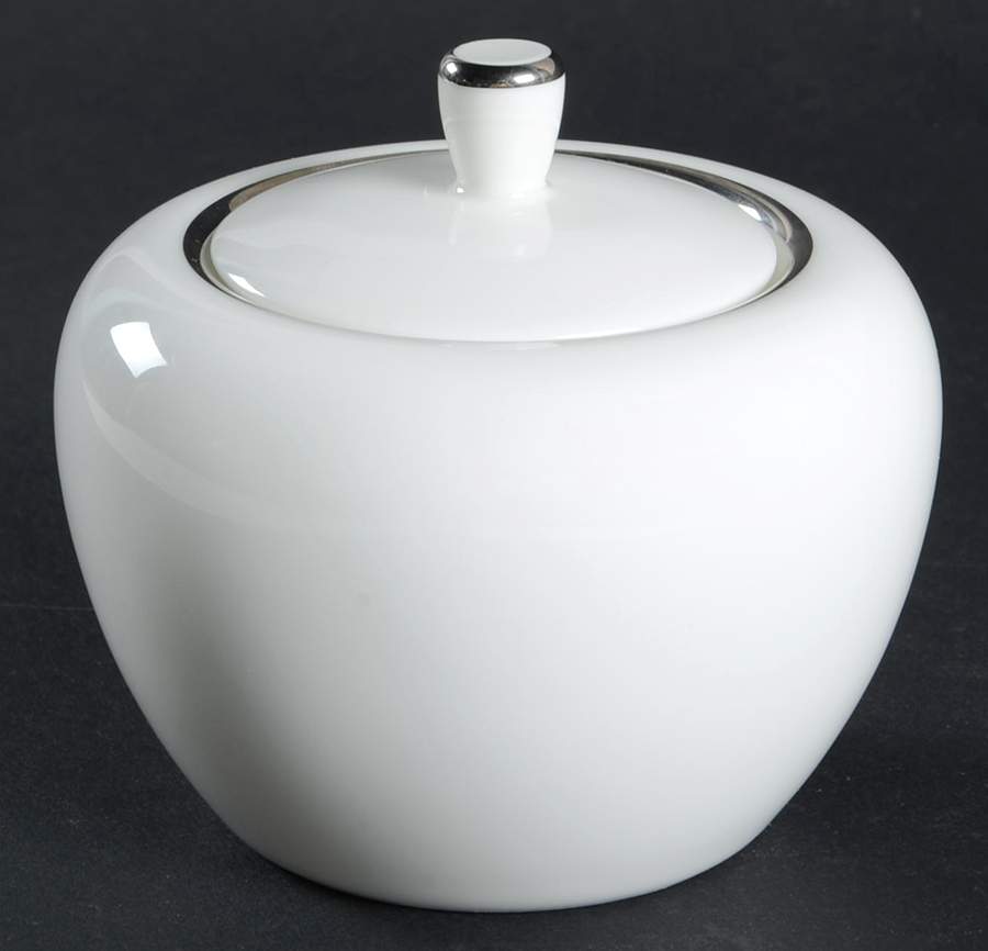 Palladium Band (Platinum Trim) Sugar Bowl & Lid by Tiffany-1