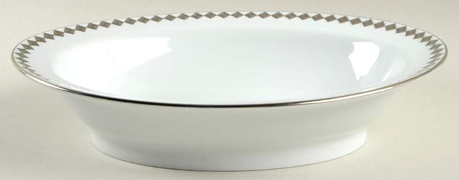 Moderne Platinum 9" Oval Vegetable Bowl by Tiffany-1