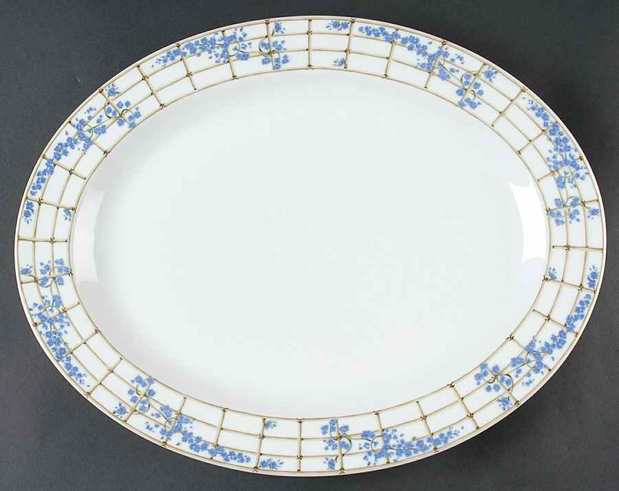 Trellis 15" Oval Serving Platter by Tiffany-1