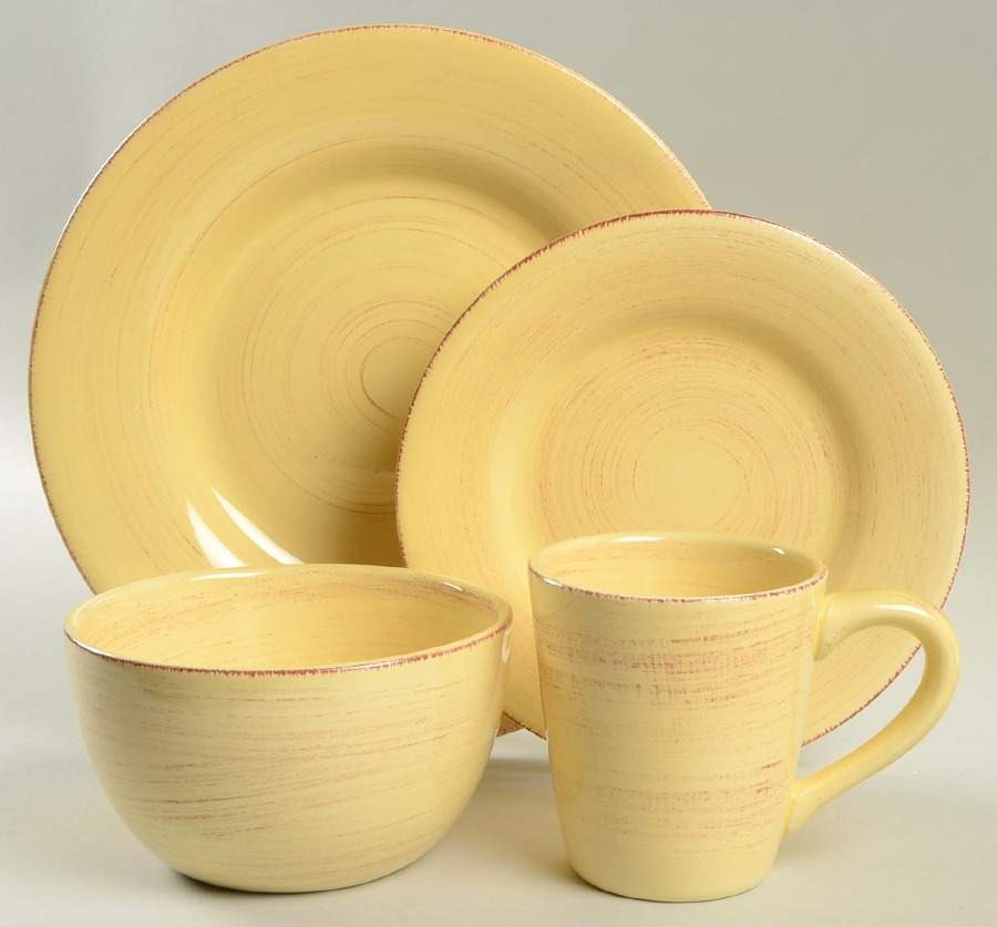 Sonoma Yellow 4 Piece Place Setting by Tag Ltd-1