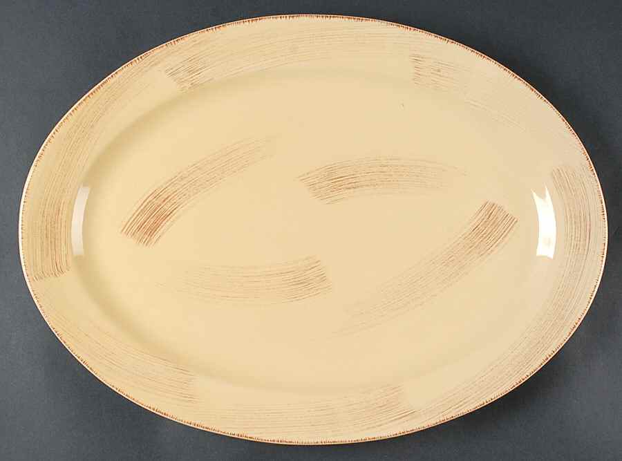 Sonoma Yellow 18" Oval Serving Platter by Tag Ltd-1