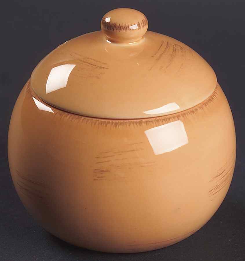 Sonoma Peach Sugar Bowl & Lid by Tag Ltd-1