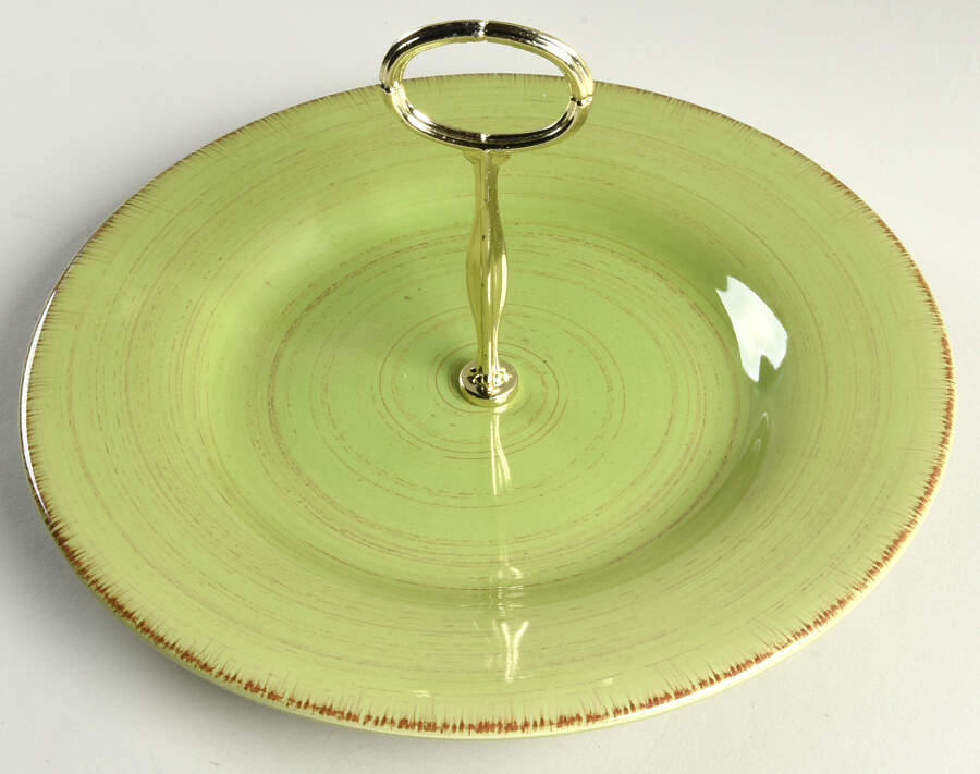 Sonoma Green Round Serving Plate with Center Handle (Dp) Hc by Tag Ltd-1
