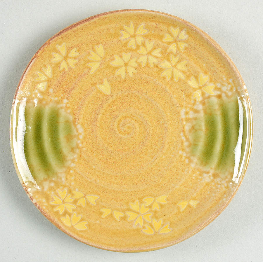 Meadow (Cream Flowers, Embossed) Bread & Butter Plate by Tag Ltd-1