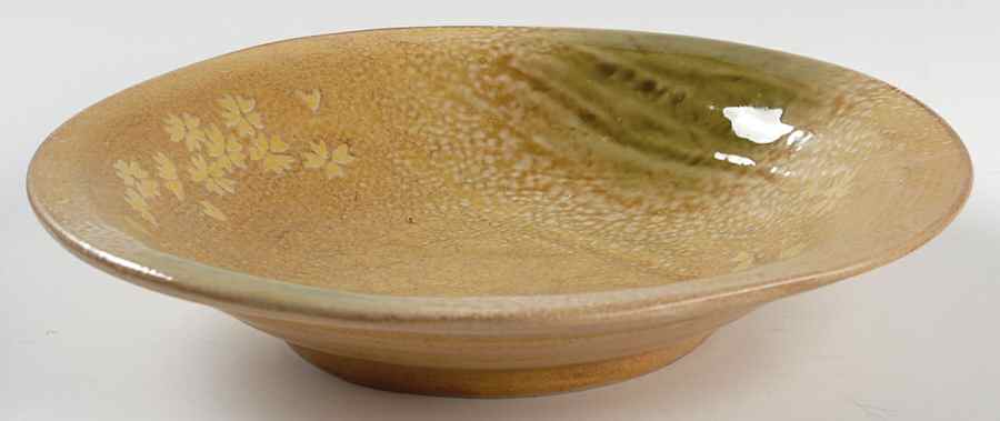 Meadow (Cream Flowers, Embossed) Large Rim Soup Bowl by Tag Ltd-1