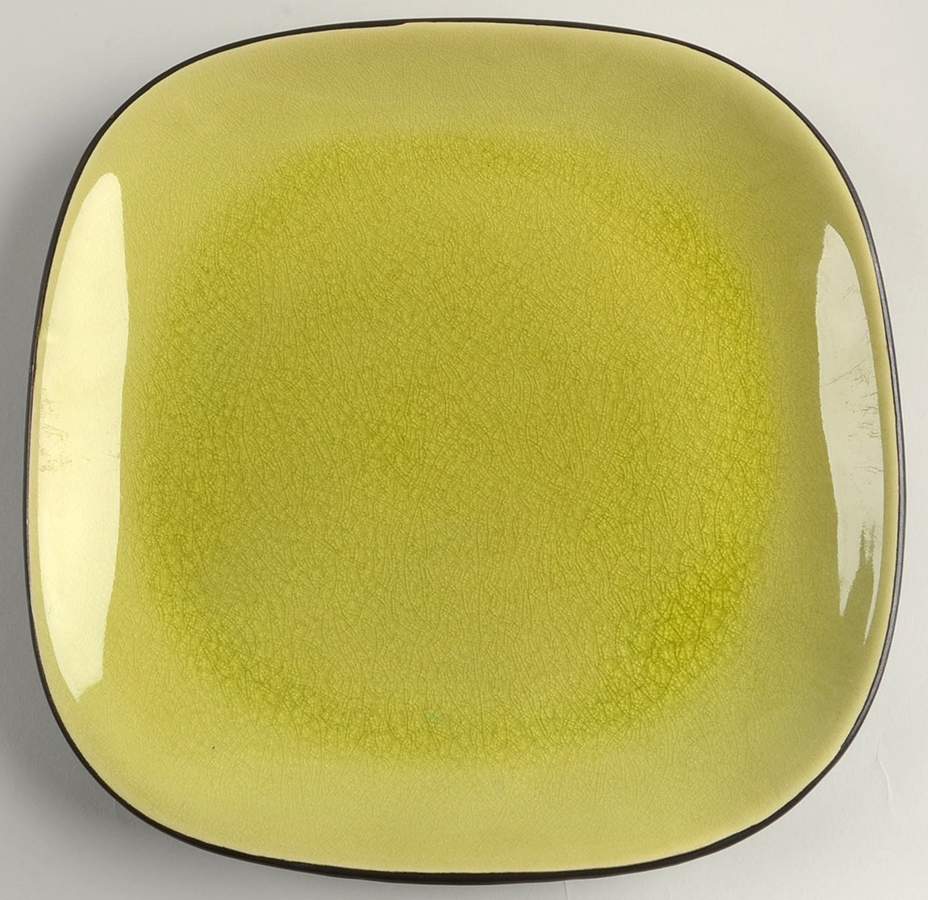 Crackle Glaze Olive Salad Plate by Tag Ltd-1