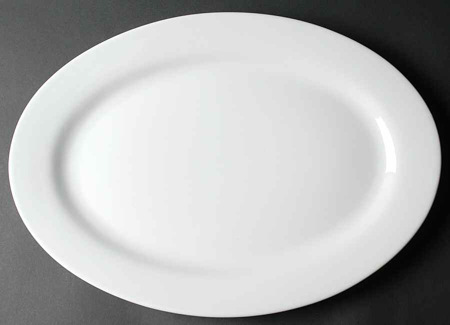 Whiteware 19" Oval Serving Platter by Tag Ltd-1