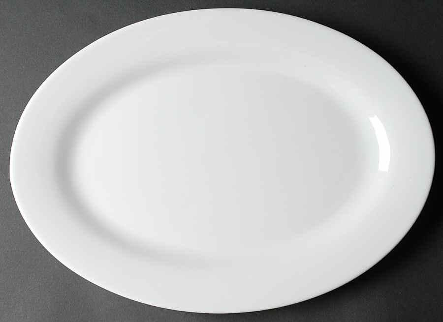 Whiteware 16" Oval Serving Platter by Tag Ltd-1