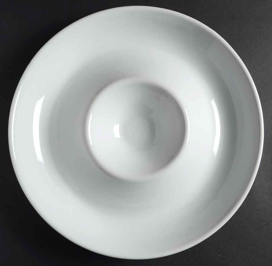 Whiteware 1 Piece Chip & Dip by Tag Ltd-1