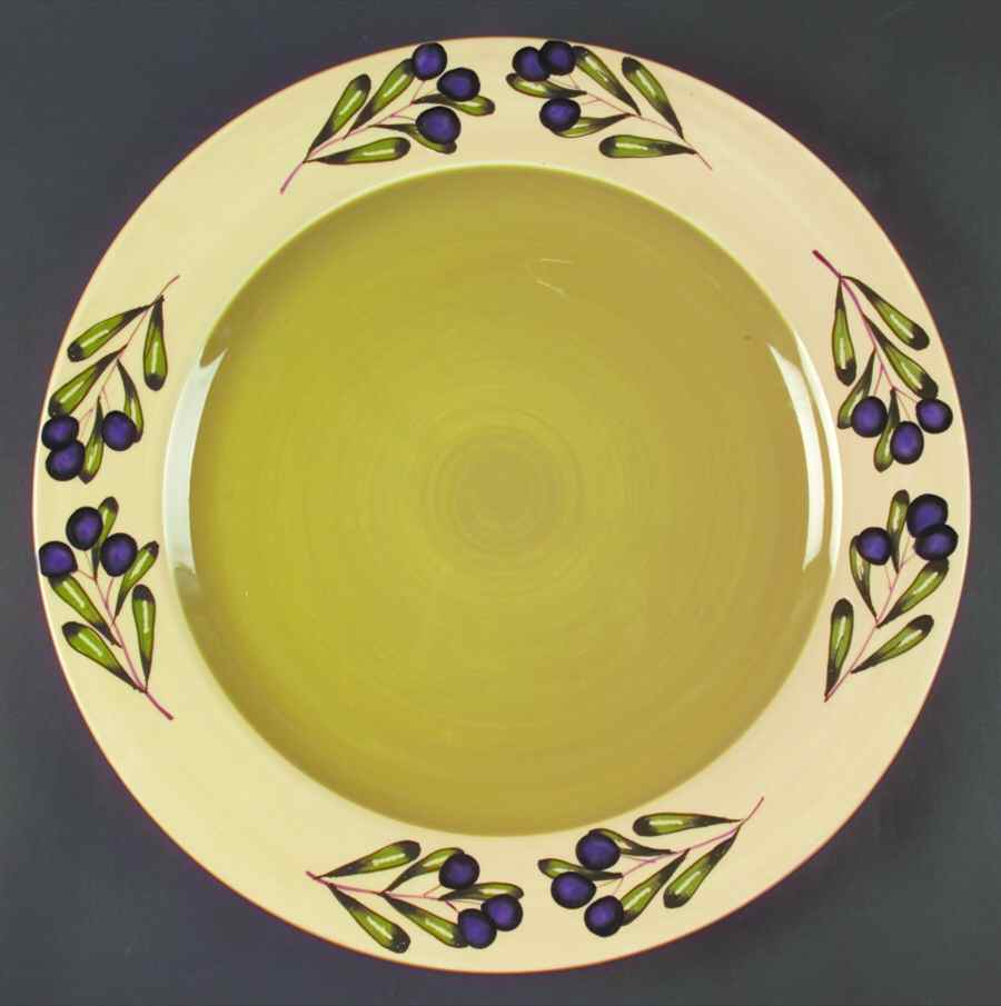 Olive Sprig 16" Chop Plate (Round Platter) by Tag Ltd-1