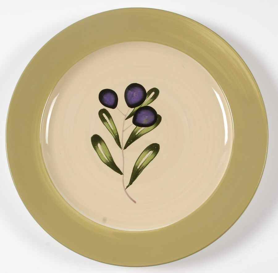 Olive Sprig Dinner Plate by Tag Ltd-1