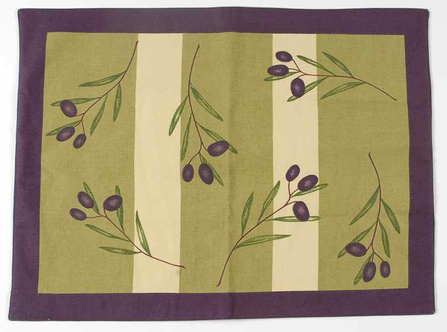 Olive Sprig Cloth Placemat by Tag Ltd-1