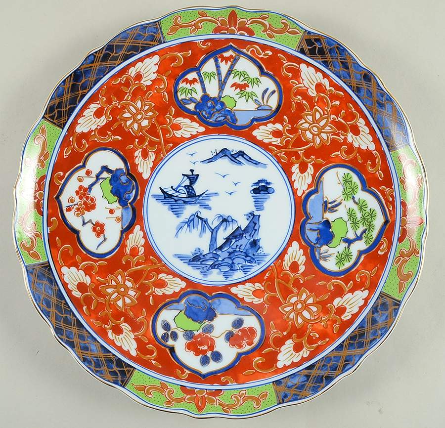Imari 12" Chop Plate (Round Platter) by Takahashi-1