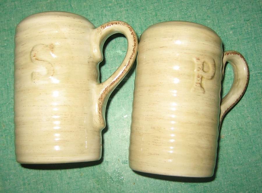 Rustico Handled Salt & Pepper Set by Tabletops Unlimited-1