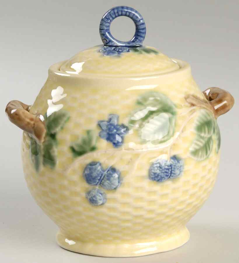 Blackberries Sugar Bowl & Lid by Tiffany-1