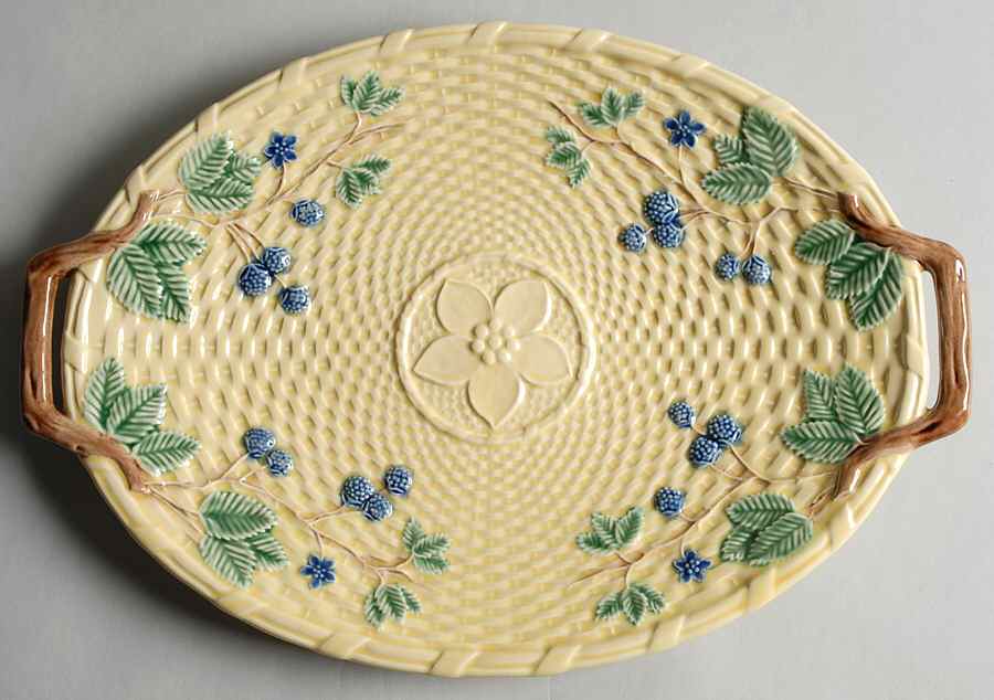 Blackberries Handled Serving Tray by Tiffany-1