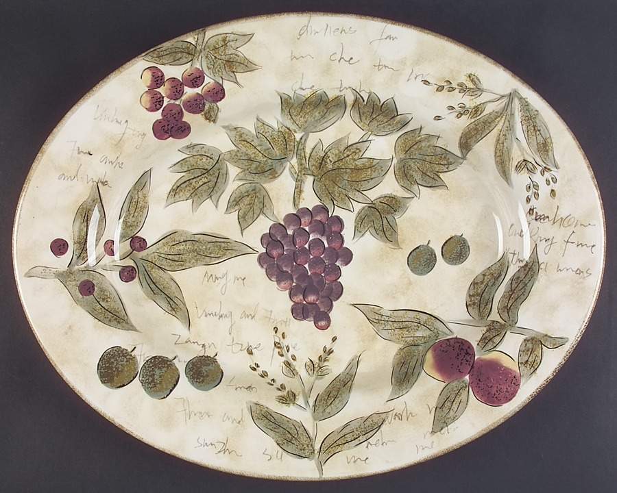 Sorrento 18" Oval Serving Platter by Tabletops Unlimited-1