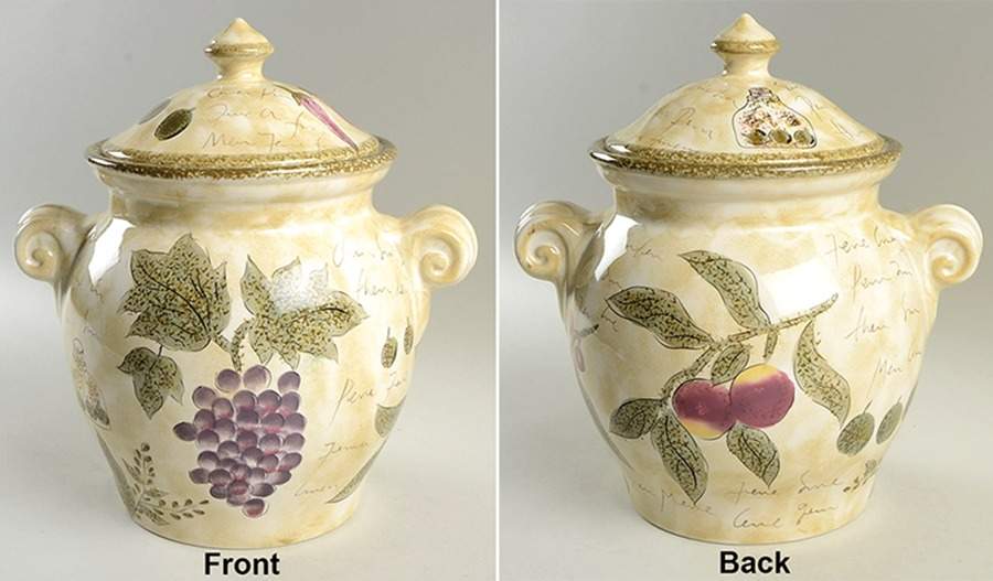 Sorrento Cookie Jar & Lid by Tabletops Unlimited-1