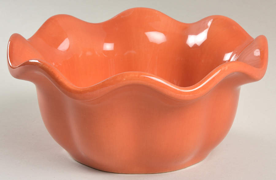 Corsica Clementine (Orange) Fluted Bowl by Tabletops Unlimited-1
