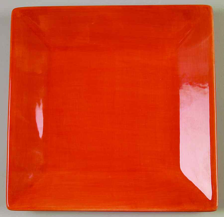 Corsica Clementine (Orange) Square Salad Plate by Tabletops Unlimited-1