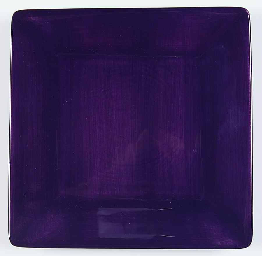 Corsica Plum (Dark Purple) Square Salad Plate by Tabletops Unlimited-1