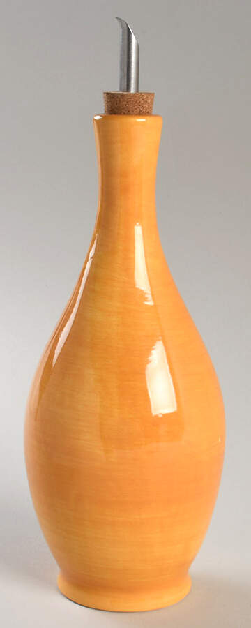 Corsica Butter (Dark Yellow) Oil Jar & Drizzle Spout by Tabletops Unlimited-1