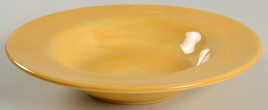 Corsica Butter (Dark Yellow) 10" Individual Pasta Bowl by Tabletops Unlimited-1