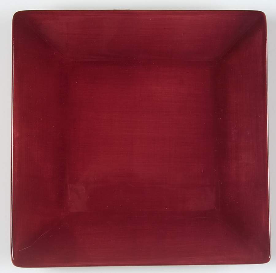 Corsica Cherry (Red) Square Salad Plate by Tabletops Unlimited-1