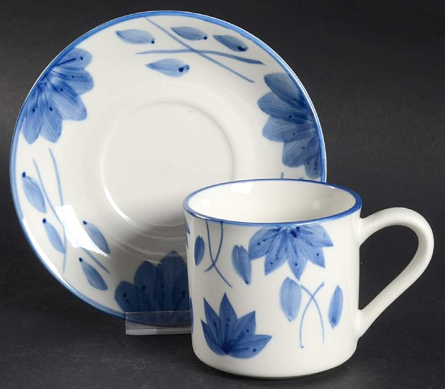 Jasper Flat Cup & Saucer Set by Tabletops Unlimited-1